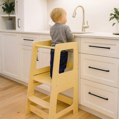 Tour d'apprentissage pour enfants et tout-petits | Marchepied de cuisine | Tour éducative extra large