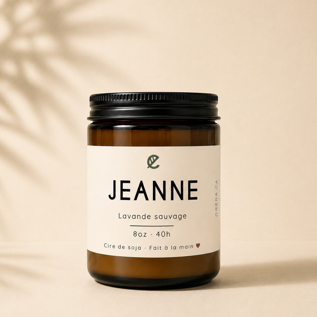Bougie de soya JEANNE lavande sauvage