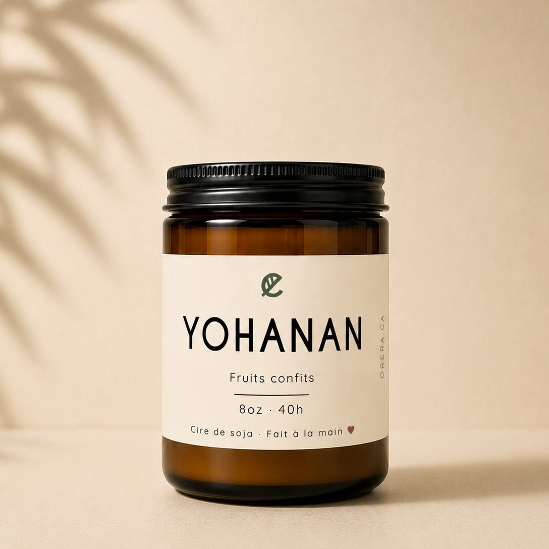 Bougie de soja YOHANAN fruits confits