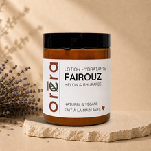 Lotion corporelle hydratante FAIROUZ melon & rhubarbe