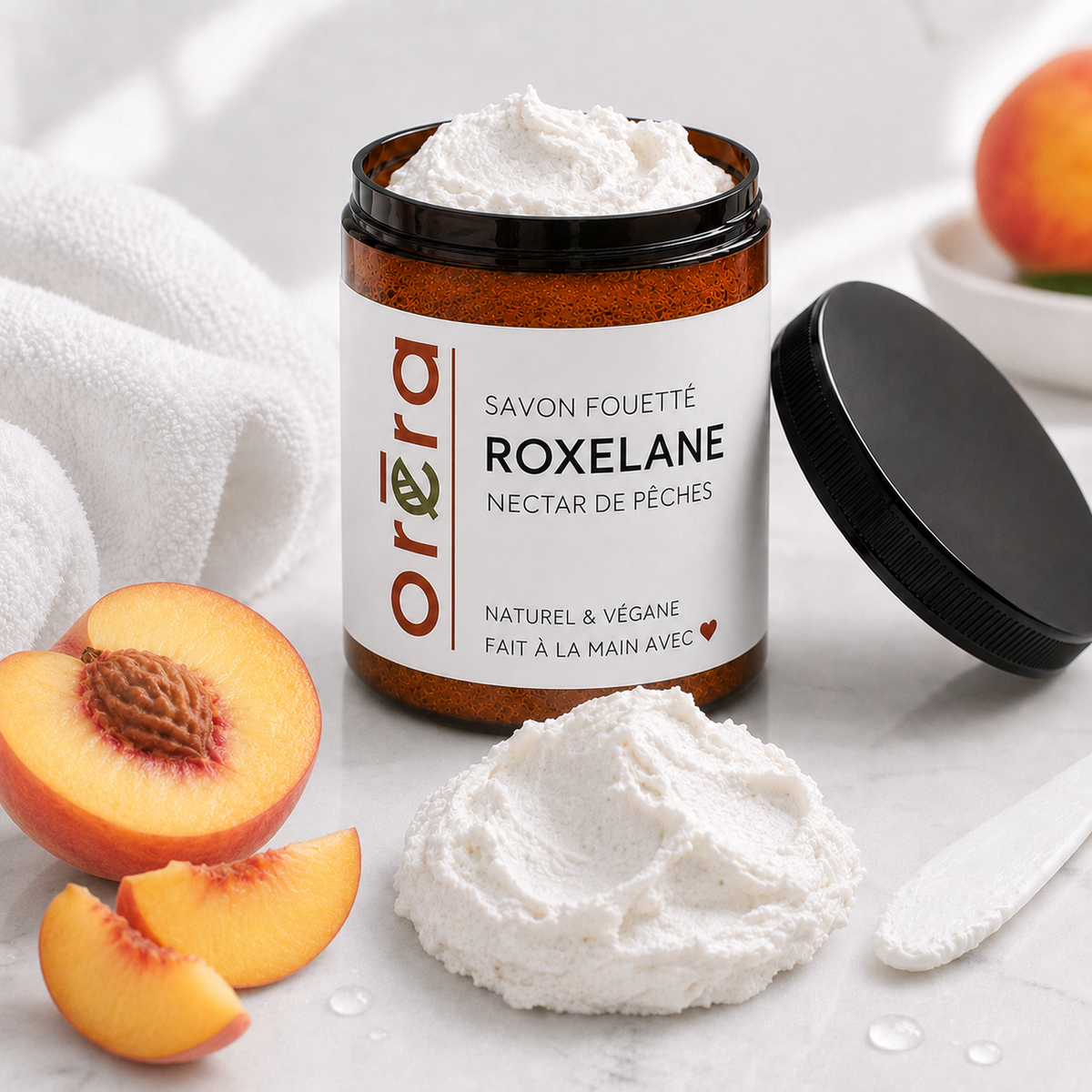 Savon fouetté ROXELANE nectar de pêches