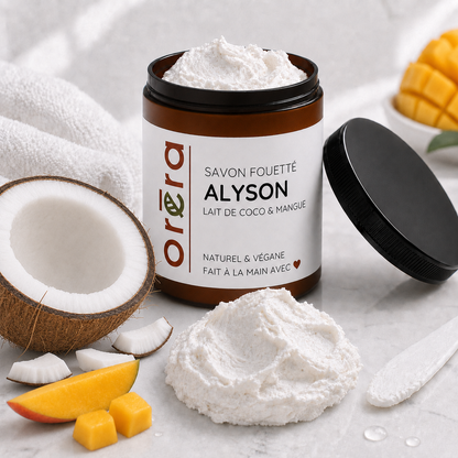 Savon fouetté ALYSON Lait de coco & mangue