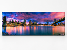 Art mural L'East River et le pont de Brooklyn-NY