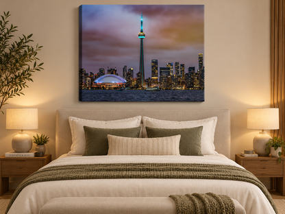 Toronto CN Tower & Rogers Centre | Skyline Canvas Wall Art