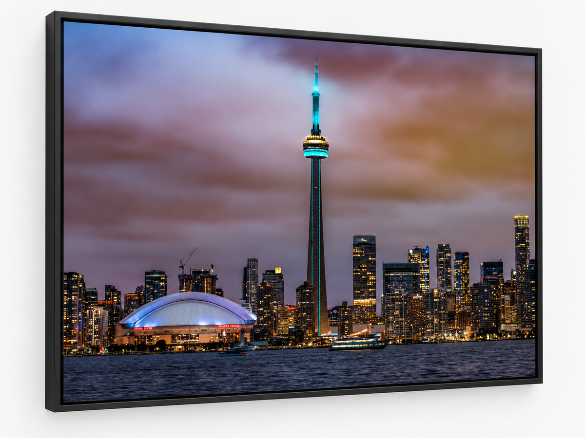 Toronto CN Tower & Rogers Centre | Skyline Canvas Wall Art