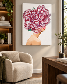 Impression sur toile-Tête de bouquet-Décoration murale