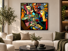 Décoration murale sur toile - Picasso Buvant en groupe - Œuvre imprimée