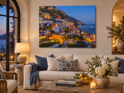 Vibrant Amalfi Coast - Canvas Print-Skyline