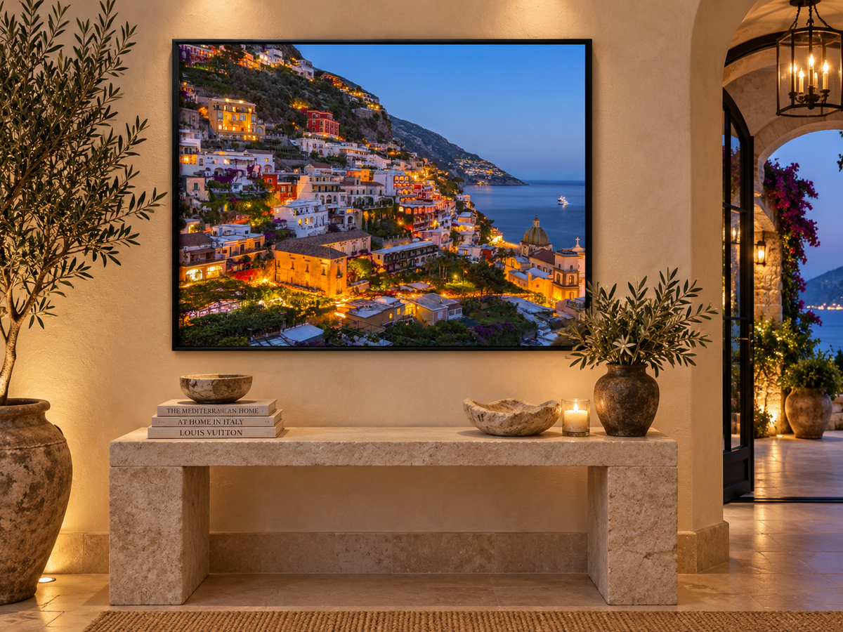 Vibrant Amalfi Coast - Canvas Print-Skyline