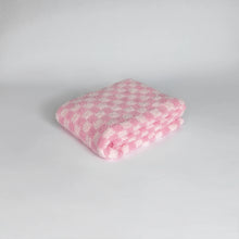 Cotton Candy Check Print Toddler Blanket