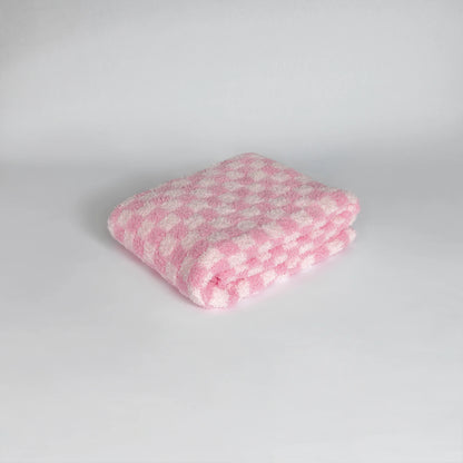 Couverture pour tout-petit à carreaux imprimés Cotton Candy