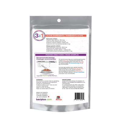 3-en-1 – Soutien Articulaire, Digestif & Cardiaque pour Chats Seniors