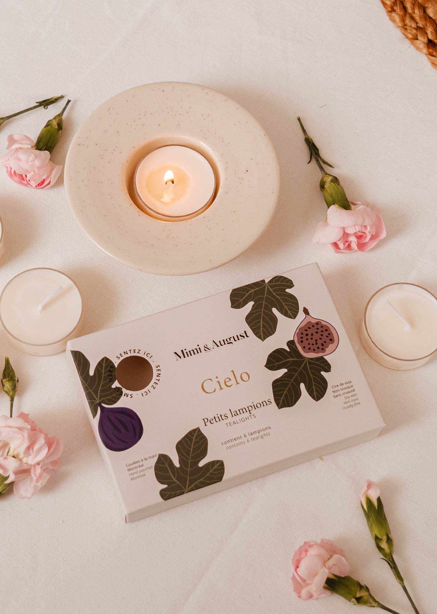 Ensemble de bougies chauffe-plat Cielo