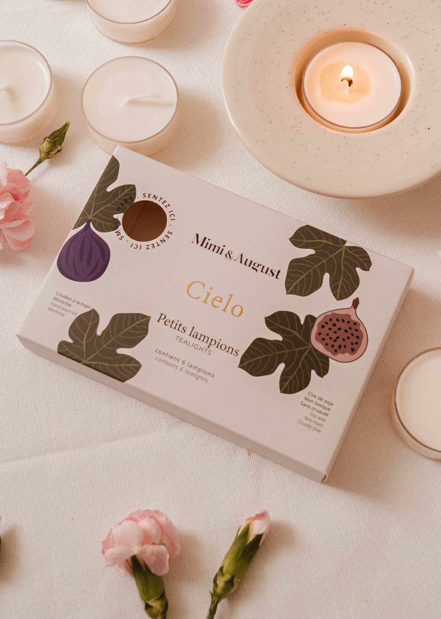 Ensemble de bougies chauffe-plat Cielo