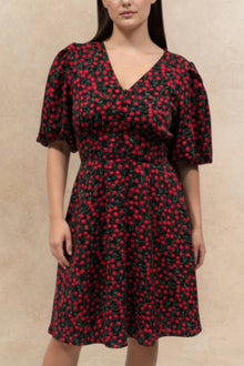Robe évasée imprimé cerises Cindy