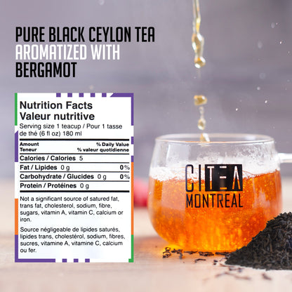 Thé noir en vrac Earl Grey et Orange Pekoe