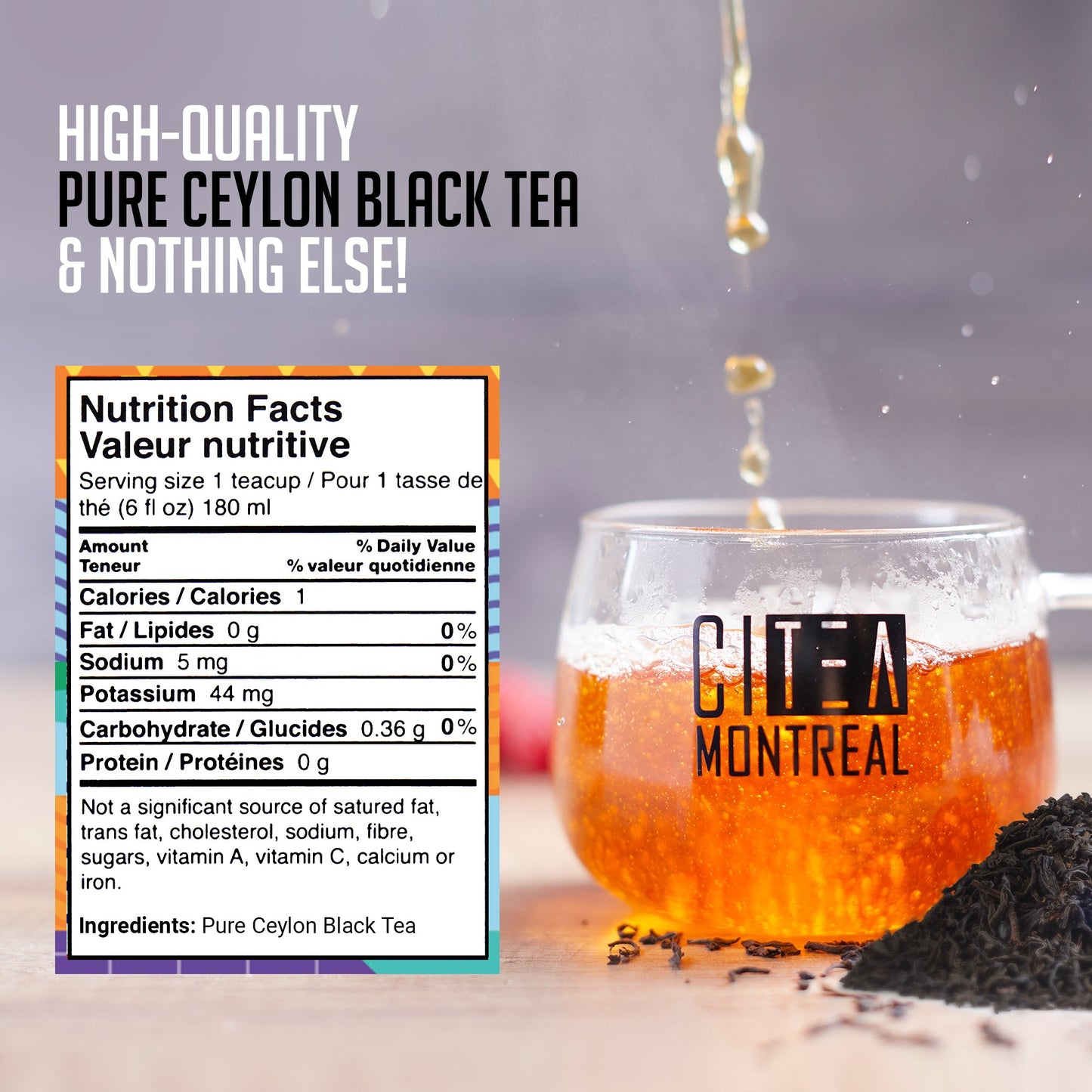 Lot de deux thés noirs en vrac Orange Pekoe - 200g