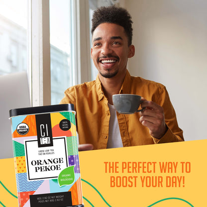 Lot de deux thés noirs Orange Pekoe biologiques en vrac