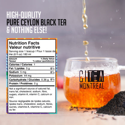 Thé noir Orange Pekoe en vrac avec boule à thé