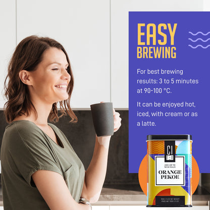 Thé noir en vrac Earl Grey et Orange Pekoe