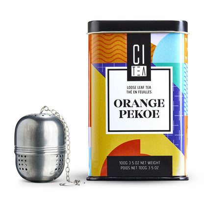Thé noir Orange Pekoe en vrac avec boule à thé