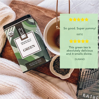 Thé Vert Bio en Vrac avec Infuseur à Thé - 80g