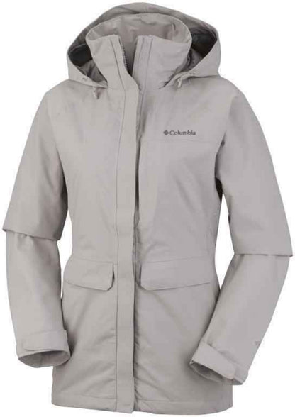 Columbia Women's Longer Miles Waterproof Breathable Long Rain Jackets