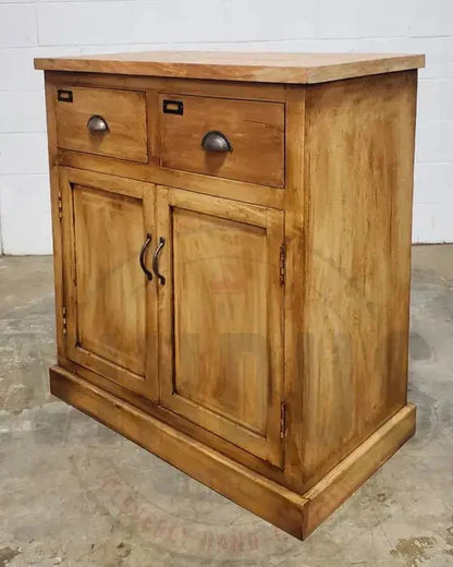 Commode campagnard en bois de manguier fini patine naturel