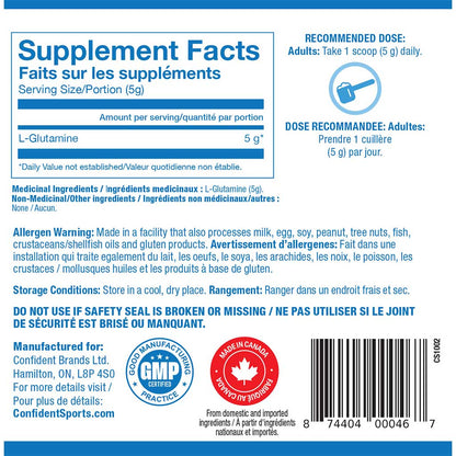 Confident Sports GLUTAMINE, 125g