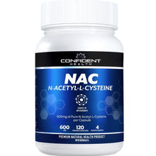 Confident Health NAC (N-acétyl-L-cystéine), 120 gélules végétales