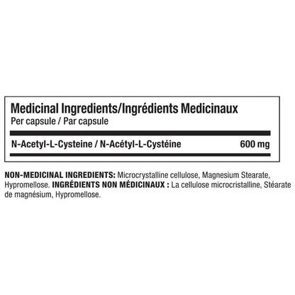 Confident Health NAC (N-Acetyl-L-Cysteine), 240 VCaps