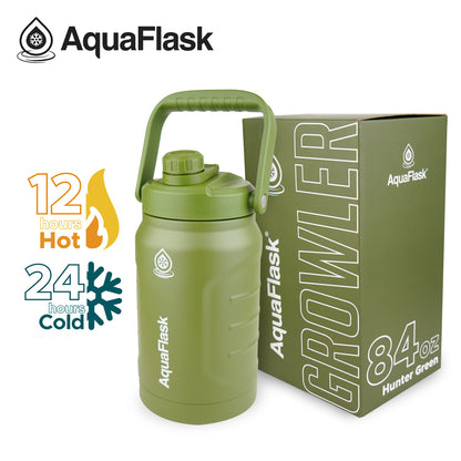 Bouteilles d'eau isothermes sous vide AquaFlask Original 2484 ml (84 oz)