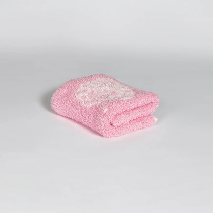 Doudou imprimé fraises barbe à papa