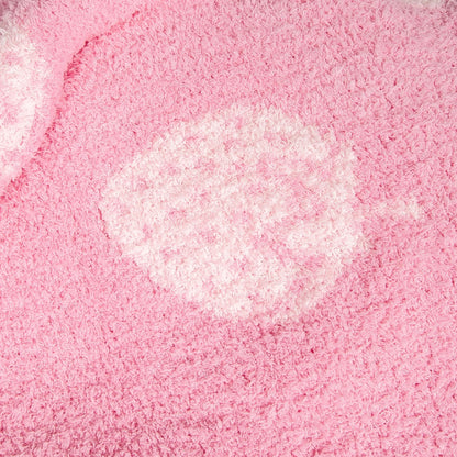 Doudou imprimé fraises barbe à papa