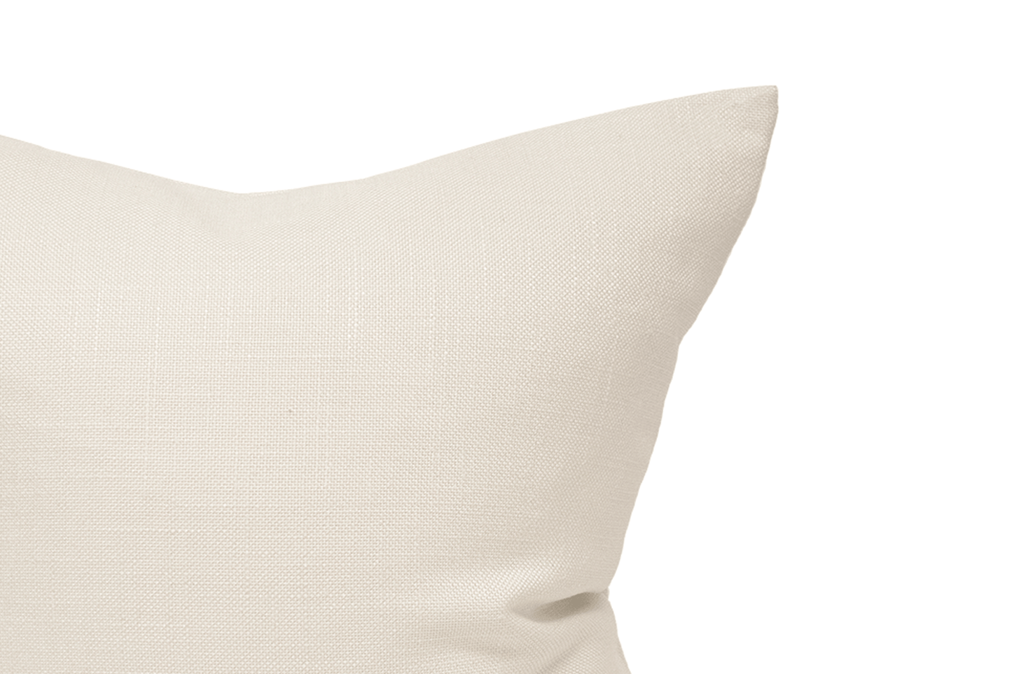 Housse de coussin crème