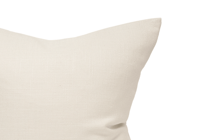 Housse de coussin crème
