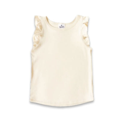 Baby/Kids' Bamboo Ruffle Shoulder | Powder Blue