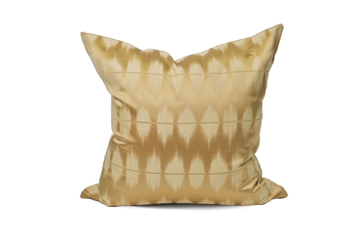 Housse de coussin Ikat doré