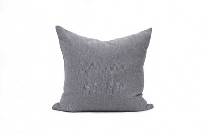 Housse de coussin en jean chevrons