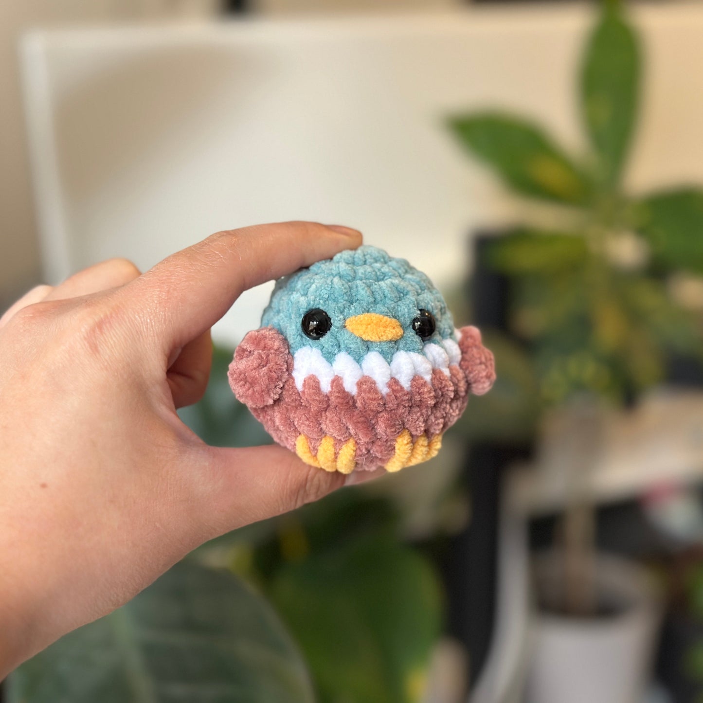 Mallard Duck Keychain - Crochet Bird Accessory (Bag Charm/Keychain)