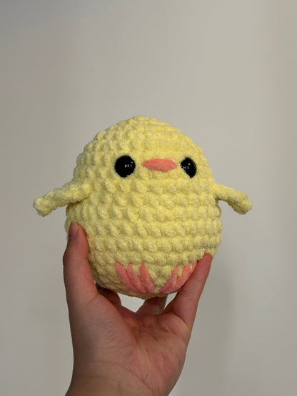 Handmade Crochet Chick Plushie - Chicken Bird Toy