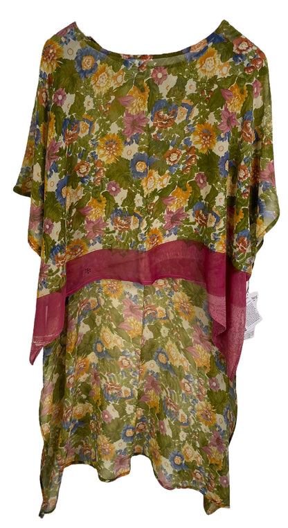 PRG6442 Sheer Avatar Pure Silk Hi Lo Top