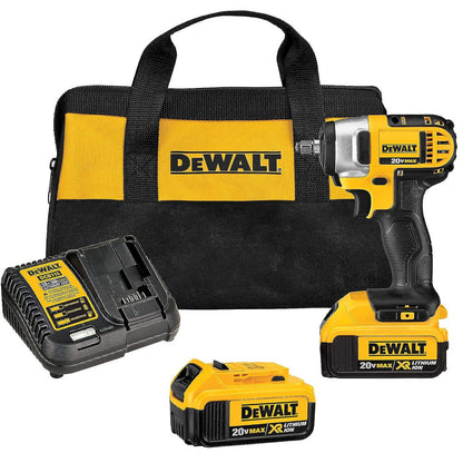 DEWALT 20-volt MAX Lithium Ion 3/8-Inch Impact Wrench Kit with Hog - Refurbished with Dewalt Warranty - DCF883M2