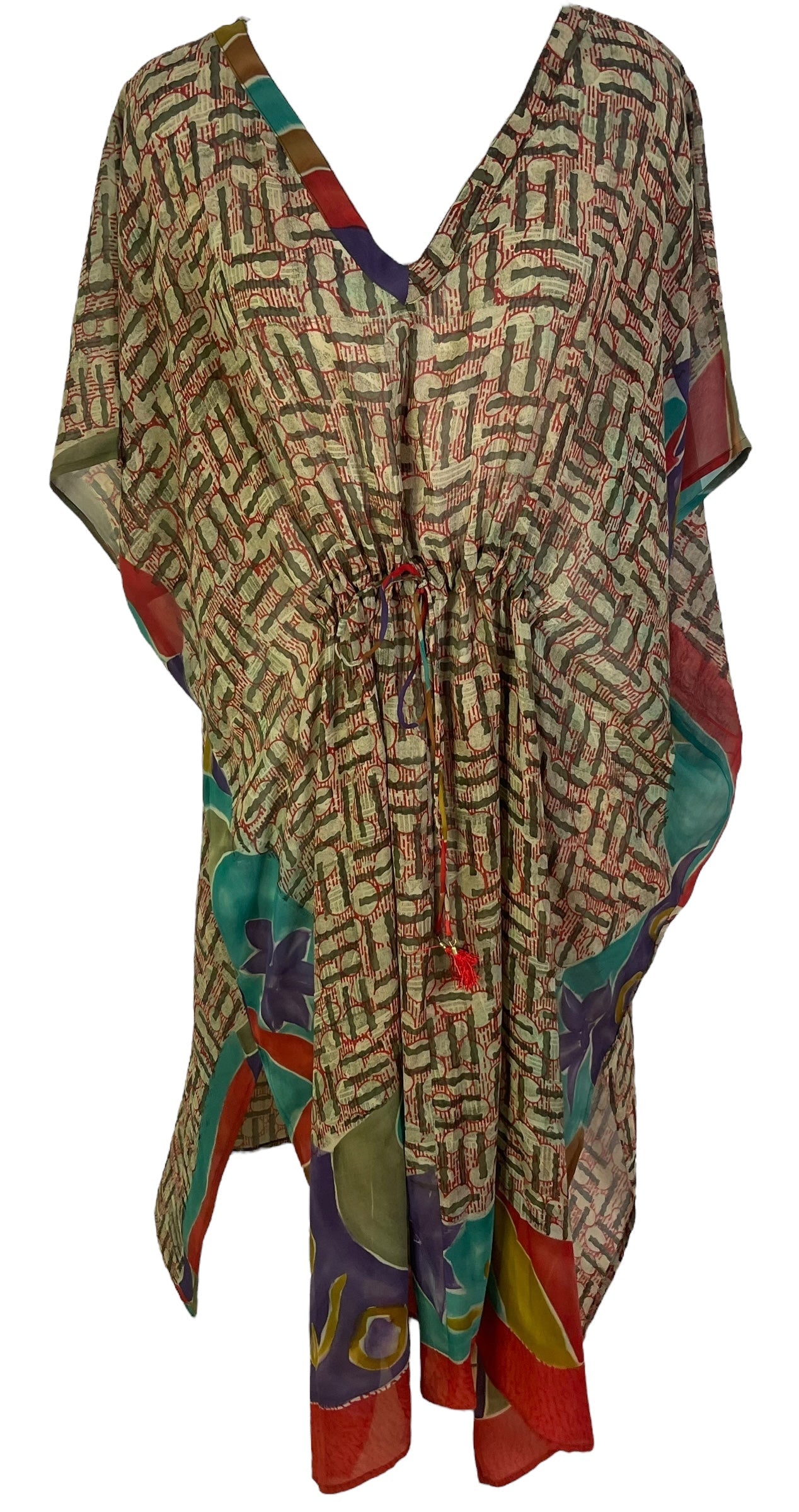 PRG6784 Caftan long en pure soie Sheer Avatar