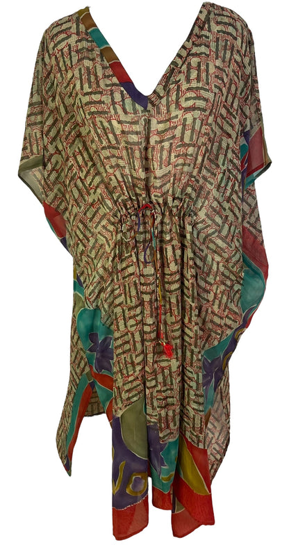 PRG6784 Caftan long en pure soie Sheer Avatar