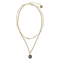 Collier double rang de perles keshi noires
