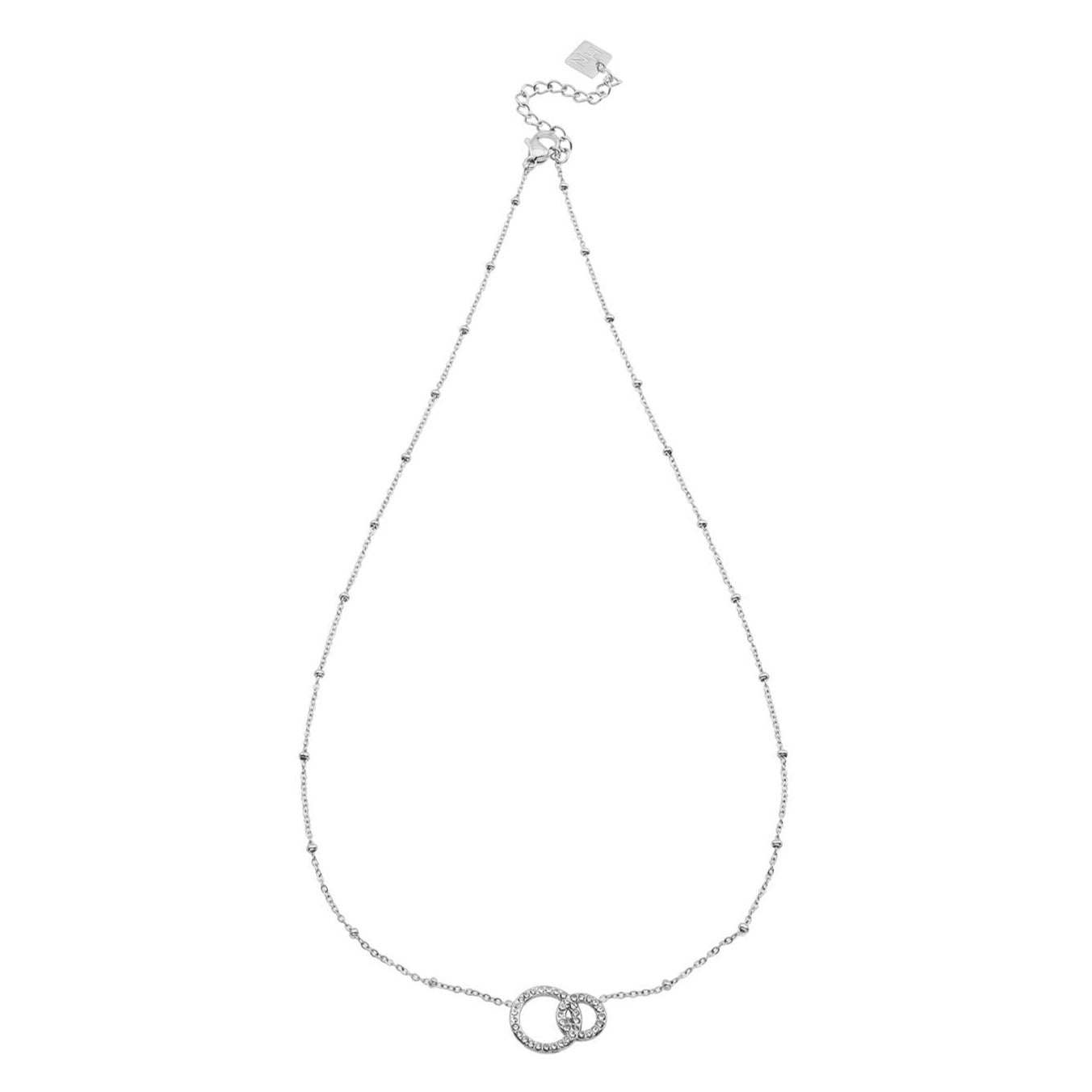 DELANEY Collier en Argent avec Pavé de Zircons
