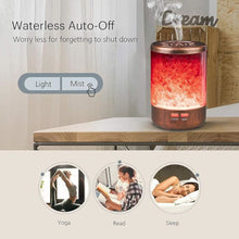 AUTUMN RAIN Essential Oil Diffuser Himalayan Salt Lamp Cool Mist Humidifier 3 in 1