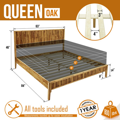 Bosk Solid Wood Bed Frame