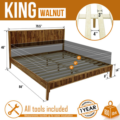 Bosk Solid Wood Bed Frame